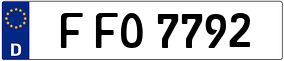 Trailer License Plate